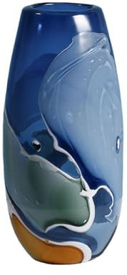 Vaso Creativo vaso di vetro blu decorazione soggiorno tavolo da tè desktop cultura dell'acqua composizione floreale idroponica bottiglia decorativa Decorazioni per la casa