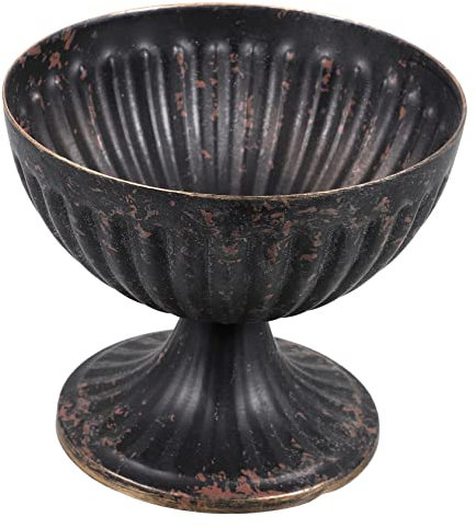 PRETYZOOM Vaso Decorativo Vintage in Ferro Battuto Urna Vaso Liscio Per Centrotavola Da Matrimonio