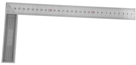 DIYEAH Versatile L-square Steel Ruler Metric Tape Right Angle for Woodworkers Diy