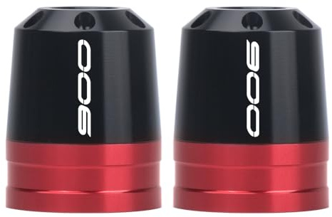 MotHeart Motorrad-Lenkerenden-Schützer für Z900 2017-2026 CNC-gefräste Motorrad-Lenkergewichte mit Slider z900 Zubehör (Rot)