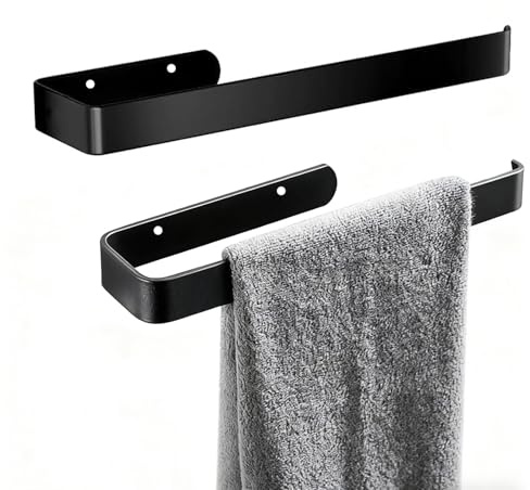 GIUSOBG Portasciugamani Adesivo 29 cm Porta Asciugamani Bagno Adesivo Portasciugamani da Bagno Portasciugamani Senza Foratura Parete in Acciaio Inox 304 Porta Asciugamani per Bagno e Cucina
