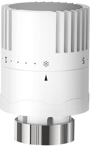 Temperature Control Valve, M30*1.5 System Thermostatic Radiator Valve, Automatic Standard Radiator Valve Replacement Fixed Head, Thermostatic Radiator Valve