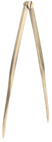Messing Navigationszirkel, 20 cm, gerader Navigationszirkel für die Seefahrt, IMPA371013, gerader Künstlerzirkel für die Seefahrt, antiker Geometrie Zeichenzirkel, Geometrie