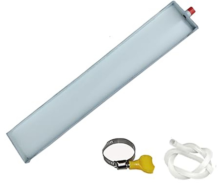 Kondensatwanne, Tragbare Auffangwanne mit Ablauf, Ablaufrohr, Ablaufwanne für Universelle Split-Klimaanlagen mit Wärmepumpe(630x120x30mm (25x5x1.2in))