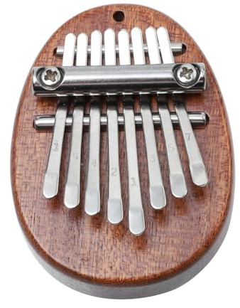 VANZACK 1 Stück Klanginstrument Kalimba aus Holz mit Tragbares Daumenklavier für Anfänger und Profis für Erwachsene Verschenken