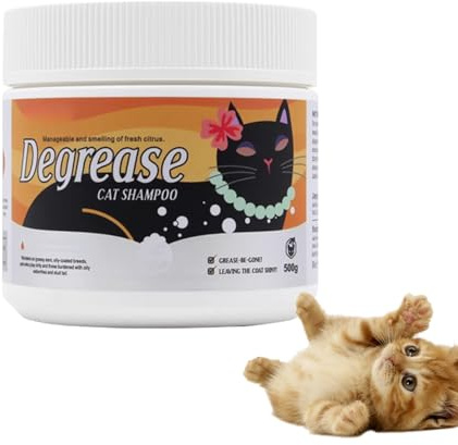 Niesel Katzenshampoo - Entfettungscreme für Katzen, Shampoo in Feuchtigkeitscreme, 500 g, für die tägliche Pflege und das Baden von Haustieren