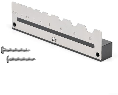 Sechskant-Schraubenschlüssel-Aufbewahrungsregal für metrische Schlüssel von H1,5 bis H10, Aluminiumlegierung und Edelstahl, Wandhalterung, Werkzeugablage mit Schrauben für Garage, Werkstatt