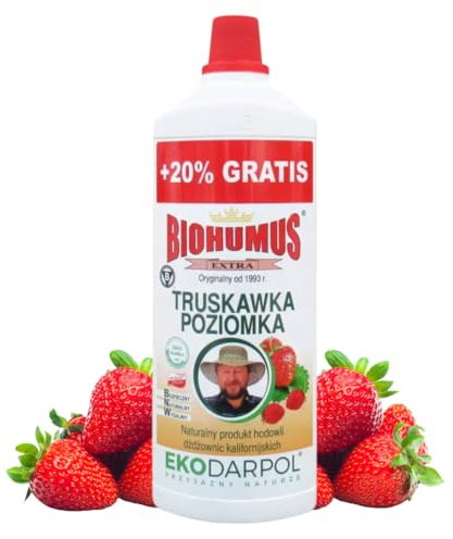 Concime organico fragole e fragoline 1,2L - humus di lombrico liquido naturale