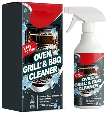 Pulizia di Forno e Grill,Detergente per Forno,Pulitore di Resina Spray per Griglie e Barbecue,Pulitore Superfici Multiuso per Forni,Pulitores Spray Sgrassante per Griglie