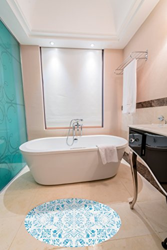 Oedim Alfombra Estampado Azulejos Cuadrados PVC | 100 cm x 100 cm | Moqueta PVC | Suelo vinilico | Decoración del Hogar