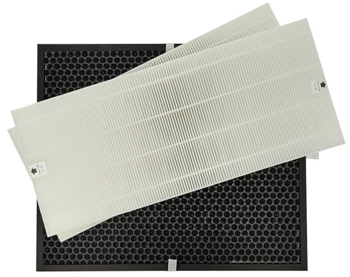 vhbw 2-teiliges Filter-Set kompatibel mit Winix P450 | U450 Luftreiniger - HEPA-Filter, Aktivkohlefilter