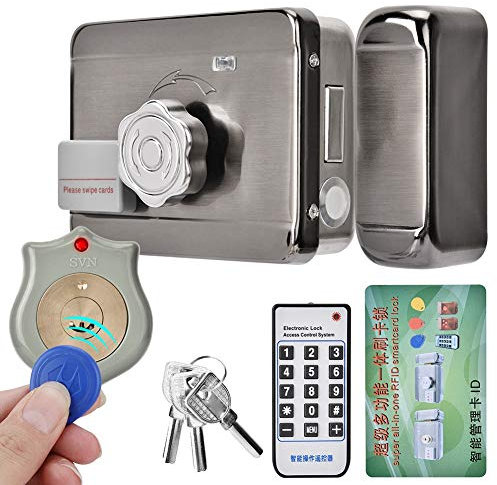 Cerradura de Puerta con Control Remoto Acceso electrónico a la Puerta de Control Remoto Inteligente ID Cerradura de 12 V de Cabezal único