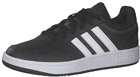 adidas Herren Hoops 3.0 Low Classic Vintage Shoes Schuhe, Core Black/Cloud White/Grey Six, 42 EU