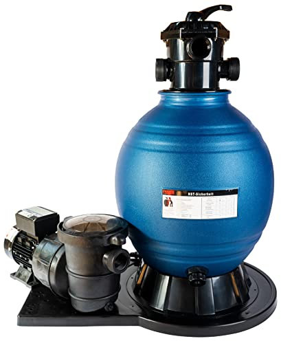 HST Profi Leis Sandfilteranlage 17 m3, Poolfilter, 1000 W | Erweiterbare Filterpumpe mit geringer Energieaufnahme zur Kostensenkung | Robuste Pool Pumpe mit Filter und Vorfilterfunktion