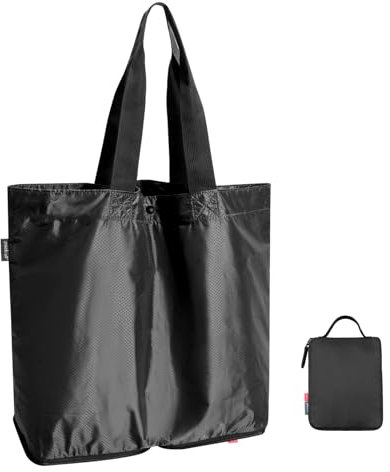 pack all 16L Leichtgewichtige, verpackbare Tragetasche, Wasserbeständige faltbare Einkaufstasche, Wiederverwendbare Einkaufstasche, klein