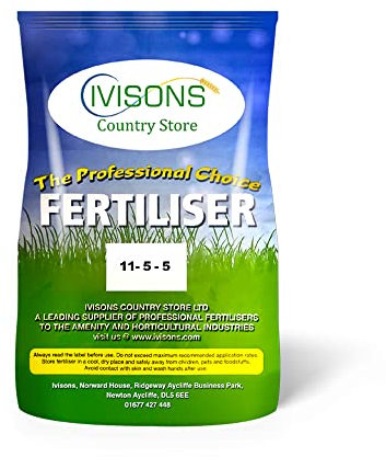 Ivisons Summer Lawn Grass Turf Fertiliser | NPK 11-5-5 Lawn Boost Mini Granular Formula | Professional Slow Release 10-8 Week Feed | Provides Your Lawn With The Nutrients It Needs (10kg)