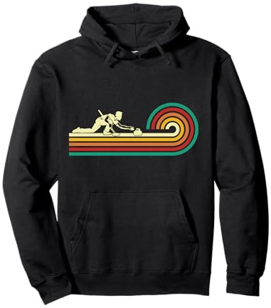 Curler sliding Curling Stone Retro Curling Pullover Hoodie