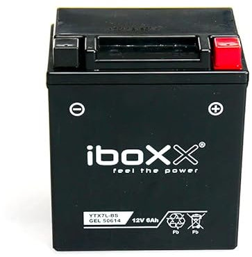 Motorrad Batterie YTX7L-BS GEL 12V kompatibel mit Suzuki VL 125 LC Intruder, Bj. 2000-2008