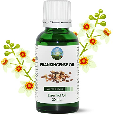 NPOW Frankincense Essential Oils for Diffusers for Home - Natural Frankincense Oil for Skin Care, Pure Essential Oils for Skin, Aromatherapy Oil for Sleep Diffuser, Boswellia Sacra – 30ml