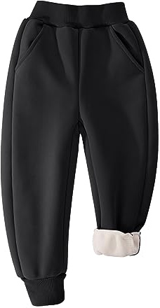 BIG ELEPHANT Pantalon de survêtement doublé en Polaire pour garçons et Filles, Jogging athlétique en Coton Doux pour Jeunes, Pantalon Actif Basique pour Enfants avec Poches