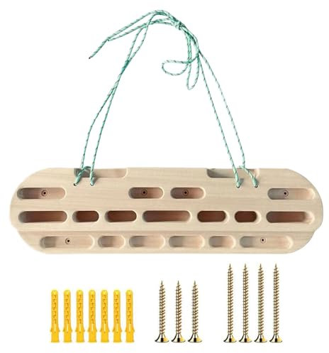 Fulenyi Hangboard-Klettern | Hängebrett aus,Leichtes Kletterbrett, Glatte Klimmzugstange für Fingerkrafttraining, Indoor-Übungen, Klimmzuggriff