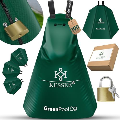 KESSER® Baum-Bewässerungssack 1er Set 100L Wassersack, Baumbewässerungsbeutel, PVC-Tasche langlebig & UV-beständig, Baumbeutel Garten Bewässerungssystem & gezielte Bewässerung von Bäumen, mit Schloss