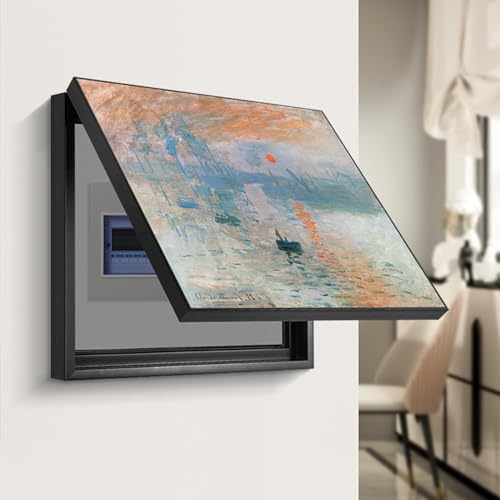 Modern Electric Meter Box Cover Decorative Wall, Distribution Box Counter Electric Frames for Bedroom Kitchen Home, Hide Pictures Cover Painting Hanging Pictures, 16 18 20 22 Inch Long ( Size : 45x35c
