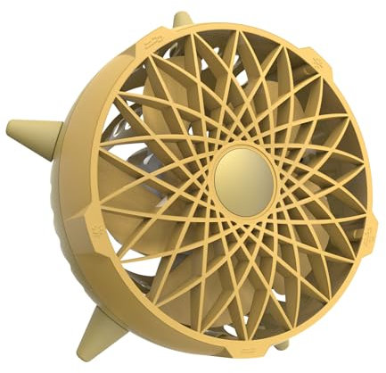 SUJOSAJU Mini Desk Fan, Smart Sensing Desk Fan Quiet Desk Personal Cooing Fan with 5 Modes& Light No Button Design for Home, Office, RV