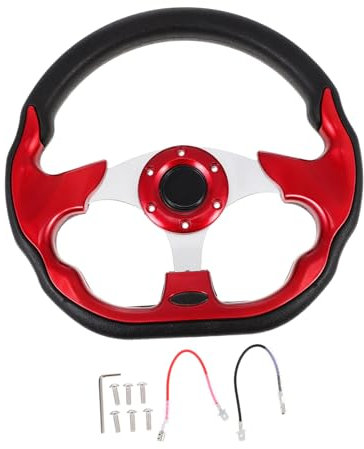 SOLUSTRE Modifiziertes 13 Zoll Drift Lenkrad Aus Pu Ersatz Lenkrad Für Autorennen Ergonomisches Design Komfortabel Und Stilvoll