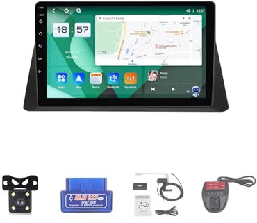 For Honda Accord 2008-2012 Car Stereo 1 Din Wireless Carplay Android Auto 9 Full IPS Touchsreen HD Live Rearview/BT 5.0/WIFI/4G SIM/DVR/GPS/SWC/OBD 2/FM AM Radio RDS DAB+DSP(Size:M800S)