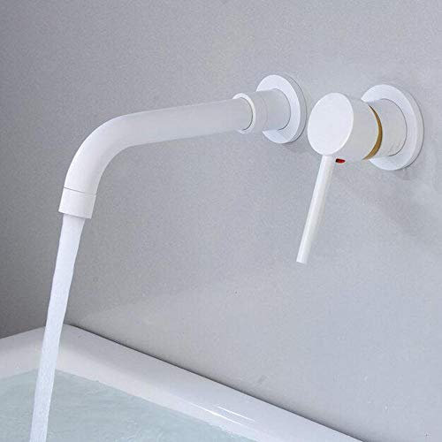 Wasserhahn Waschtisch Badarmaturen Mischbatterie Waschtischmischer Spültischarmatur Bad Wandarmatur Mischbatterie Badarmaturen Mischbatterie Waschtischmischer Warm und Kaltweiß