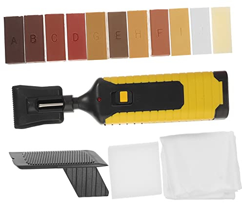 Wood Floor Scratch Remover Repair Kit 11 Assorted Color Wax Blocks | Laminate and Timber Flooring, Abs and Wax Materials, Rapid Heating for Restoration and Damaged Areas