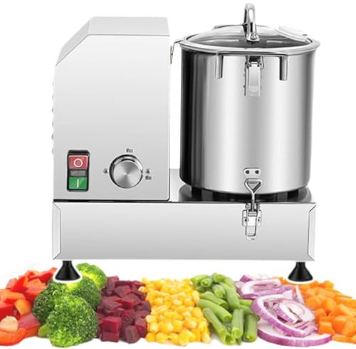 Hachoir à Choux Commercial, 6L/9L/15L Hachoir éLectrique Pour Aliments, Robot De Cuisine, RâPe à LéGumes En Acier Inoxydable, Hachoir à Assaisonnement, Coupe-Chou,9L