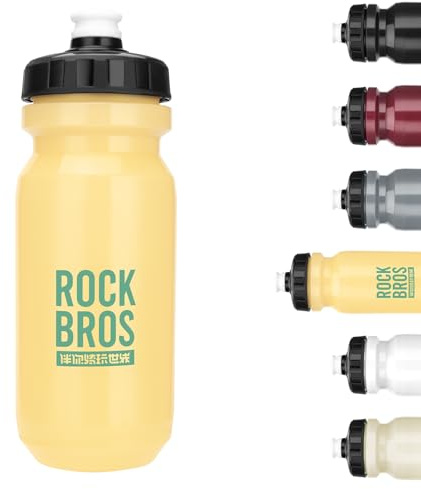 ROCKBROS Fahrrad Wasserflasche 600ml Trinkflasche BPA-Frei Auslaufsicher | Radfahren Wasserflasche für Camping Gym Wandern