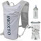 INOXTO 5 l leichter Trinkrucksack, geeignet für Outdoor-Wandern, Cross-Country, Marathon, Wettbewerb, Radsport, Bergsteigen Trinkweste, Rucksack, Männer und Frauen (Grau 2024)