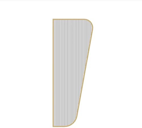 SHANGDAOYU Öffentliches Badezimmer Urinal Trennwand, Edelstahl Gerahmt Toilettenstopper, 39,4 Zoll Hoch, Transluzentes Gehärtetes Glas, Geeignet for Hotels, Restaurants(Gold)