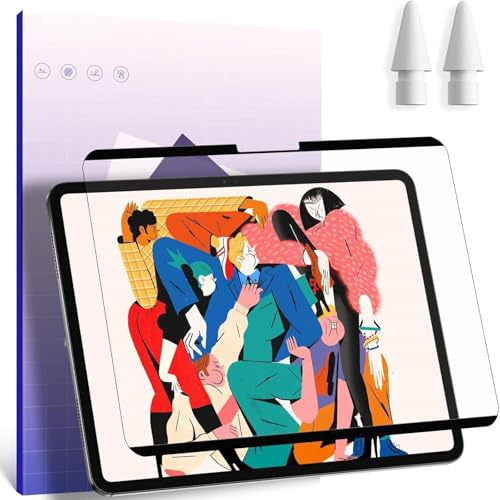 IPROKKO 2 Stück Magnetischer Papier Schutzfolie Kompatibel mit iPad Pro 11 M4/M5 [2024/2025 5th/6th Gen] Matte Papierfolie Screen Protector Displayschutz