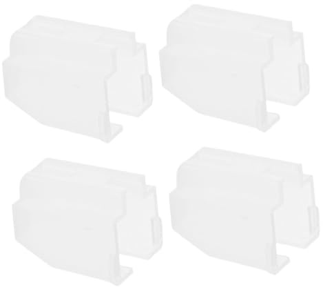 4 Stück Plattenspieler Nadelabdeckung für Stylus, Weiß Kunststoff | Wiederverwendbar, Sichere Passform, Einfache Montage, für Dj Setups und Heimgebrauch, Modernes Design