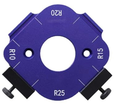 Tragbare Bogenschneidevorlage, Woodworking Corner Radius Jig, Bogen Winkel Vorlage für Router, Router Jig für Eckradius, Holzbrett, Bogen, Cutting Jig, tragbar, Eckenradius
