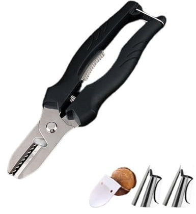 LZYWOD Chestnut Pliers, Chestnut Cutter, Chestnut Opener Cutter, Stainless Steel Chestnut Tongs, Chestnut Peeler Chestnut Scissors,