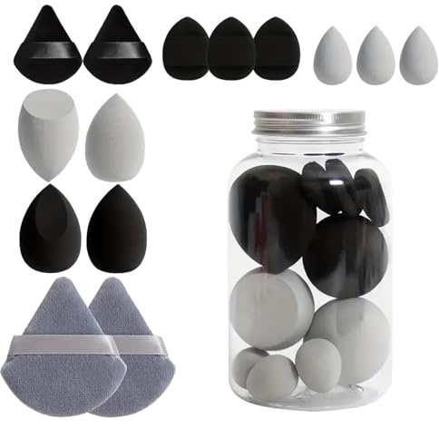 Beauty-Blender Lot pour estomper la crème de fond de teint | Éponge de maquillage professionnelle | Éponges douces pour le visage | Ensemble d'éponges de maquillage | Beauty-Blender Foundation Blender