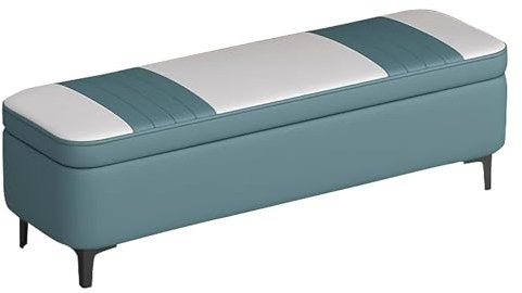 lyxamjrzyp Panca Terminale Letto, Poggiapied Contenitore per Scarpe, Contenitore Nascosto, Baule Contenitore per Camera da Letto, Soggiorno, Aree Lounge(Green,80x40cm)