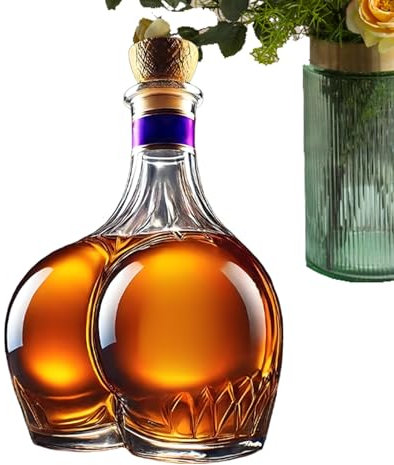 Funny Whiskey Decanter, Butt Shaped Glass, Butt Whiskey Bottle - Glass Whiskey Decanter, Novelty Drinking Container Accessories for Juice, Red Wine