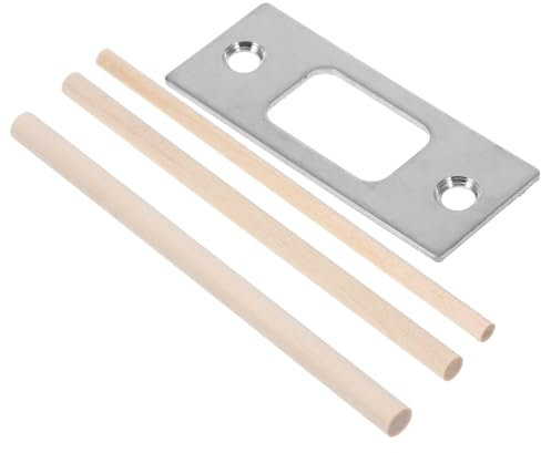 NUOBESTY Gâche De Pêne Dormant Métal Plaque De Verrouillage De Porte Couvre-plaques Pour Remplissage De Gâche De Porte