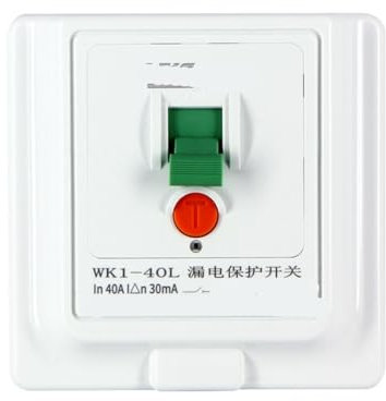 JEQGDLUI 32A climatiseur Domestique Chauffe-Eau électrique Protecteur de Fuite Interrupteur d'air disjoncteur 40A Prise de Courant(JM-40)