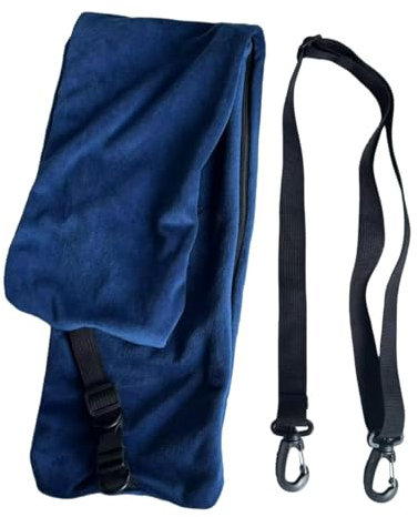 predolo Copricuscino da Viaggio Imbottito con Tracolla, Senza Imbottitura, copricuscino da Collo Compatto e Portatile per Viaggi d'Affari in Aereo