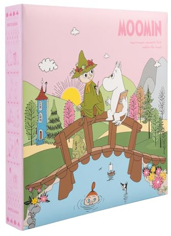 Grupo Erik 6x4 Photo Album - Moomins Gifts | 10x15 cm, 200 Pockets Photo Albums 6x4, Memory Book | Moomin Gifts Under 15 Pounds, Cute Gifts For Women & For Men