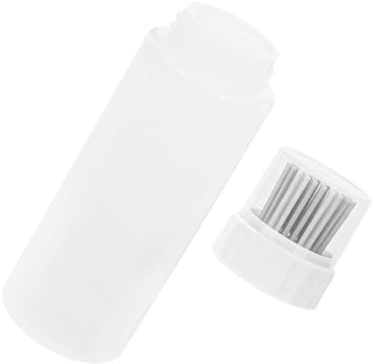 TOKIDNY Botella de aceite de silicona con cepillo, dispensador de aceite a prueba de fugas, con escala para asar, cocinar, hornear, cepillo de cocina multifuncional para bbq y pasteles