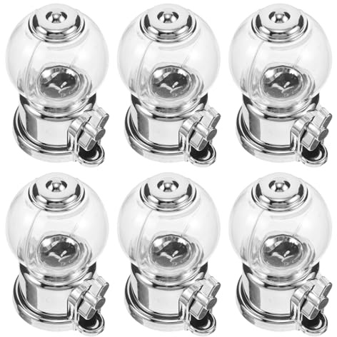 FONDOTIN 6pezzi Distributore di Caramelle da Contenitore per Snack in Plastica Scatole Decorative per Bomboniere Matrimoni Compleanni Eleganti Portacaramelle per Feste