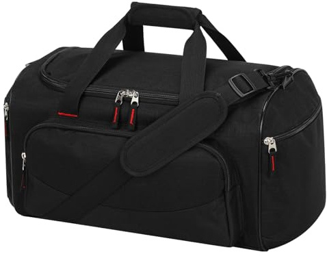 LONALIA sportväska resväska herr, Svart 30l, 30L-17inch, LONALIA sportväska resväska
